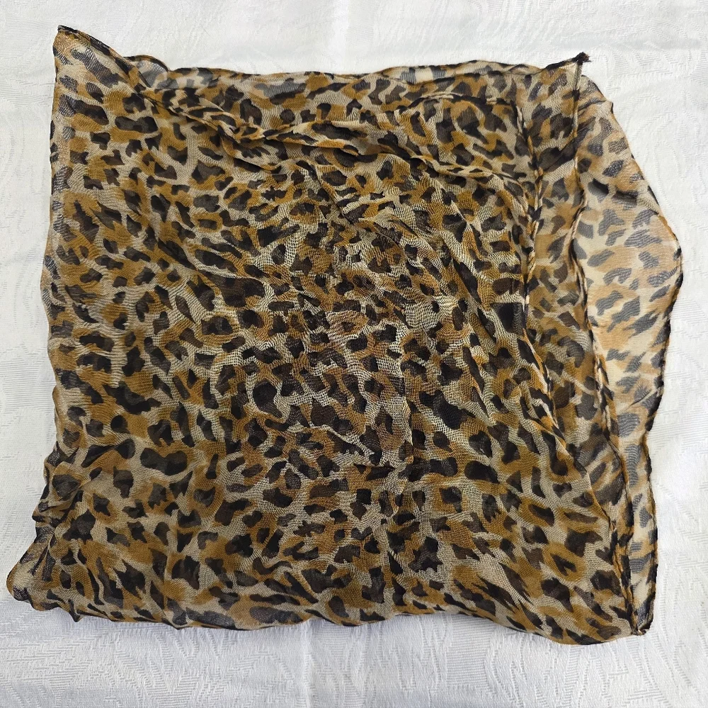 Leopard Print Scarf - Picture 1 of 2